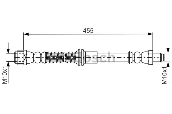 Ilustracja 1 987 481 747 BOSCH przewód hamulcowy elastyczny
