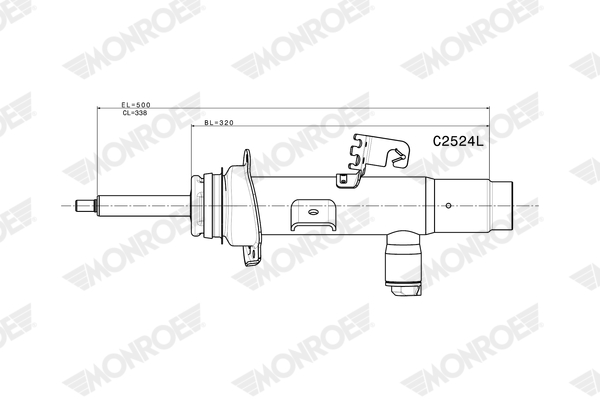 Ilustracja C2524L MONROE amortyzator