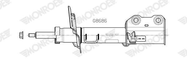Ilustracja G8686 MONROE amortyzator