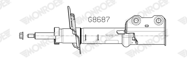 Ilustracja G8687 MONROE amortyzator
