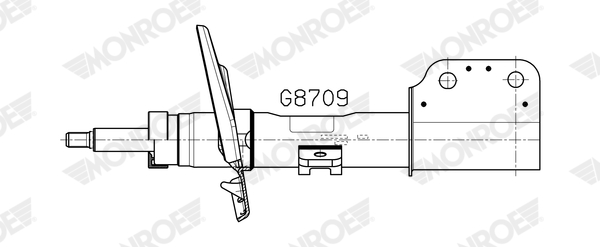 Ilustracja G8709 MONROE amortyzator