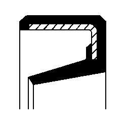 Ilustracja 01033609B CORTECO pierścień uszczelniający wału, automatyczna skrzynia biegów