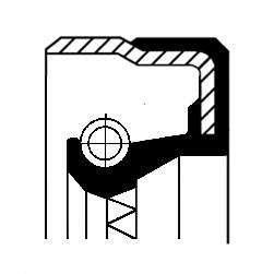 Ilustracja 01035430B CORTECO pierścień uszczelniający wału, skrzynia rozdziału napędu