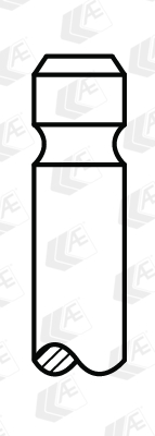 Ilustracja V95123 AE zawór dolotowy