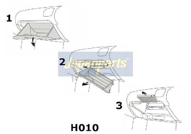 Ilustracja FAA-H010 JAPANPARTS filtr kabinowy