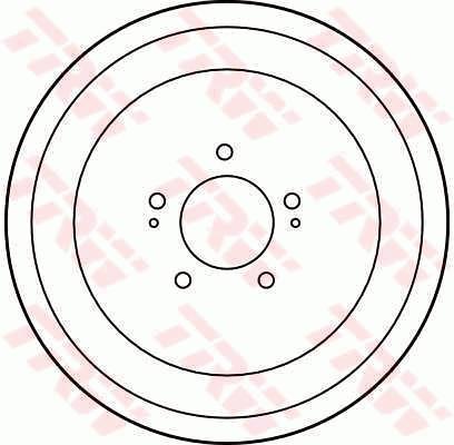 Ilustracja DB4261 TRW bęben hamulcowy