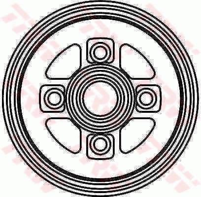 Ilustracja DB4317 TRW bęben hamulcowy