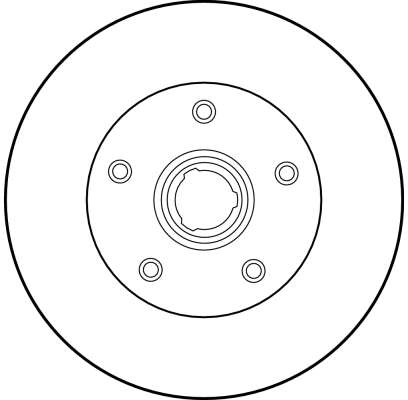 Ilustracja DF1540 TRW tarcza hamulcowa
