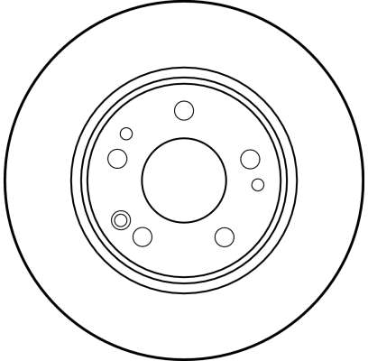 Ilustracja DF1581 TRW tarcza hamulcowa