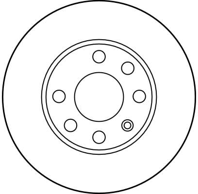 Ilustracja DF1607 TRW tarcza hamulcowa