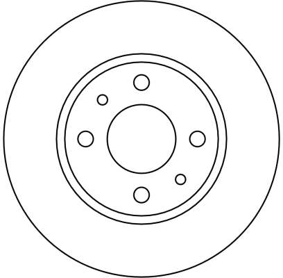 Ilustracja DF1740 TRW tarcza hamulcowa