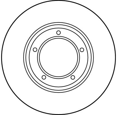 Ilustracja DF1803 TRW tarcza hamulcowa
