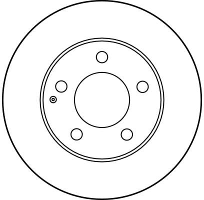 Ilustracja DF2704 TRW tarcza hamulcowa