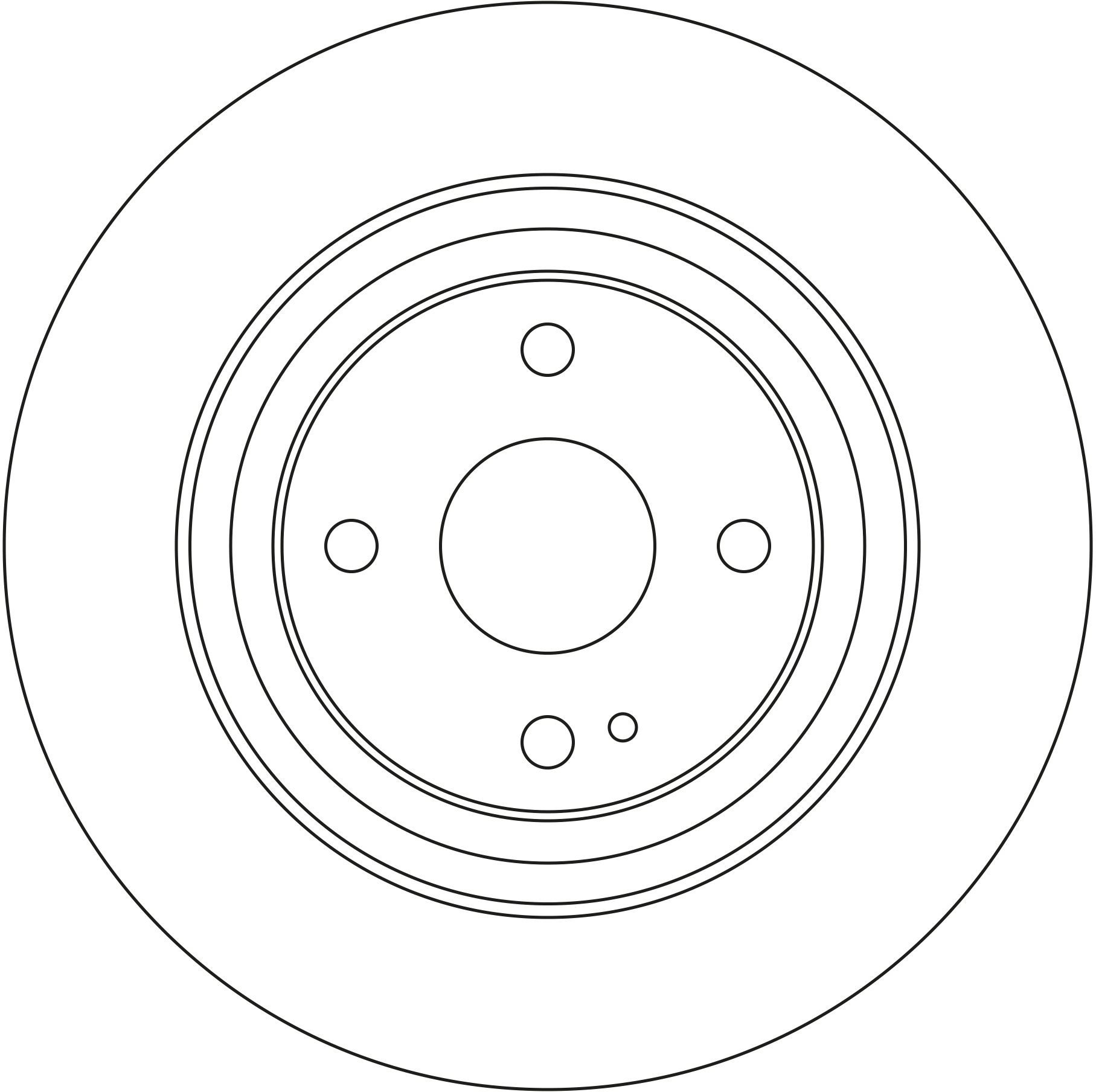Ilustracja DF4406 TRW tarcza hamulcowa