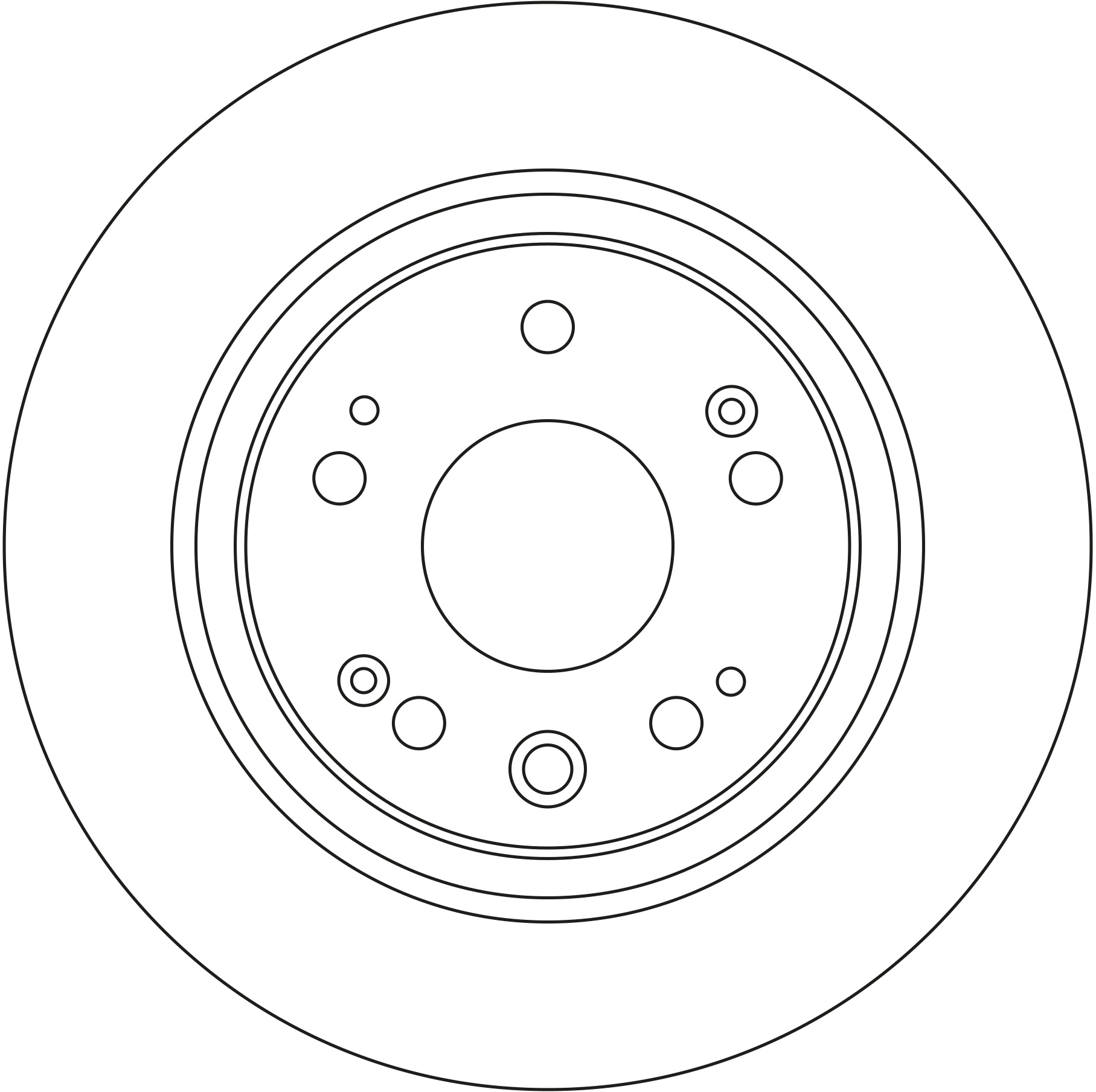 Ilustracja DF4431 TRW tarcza hamulcowa