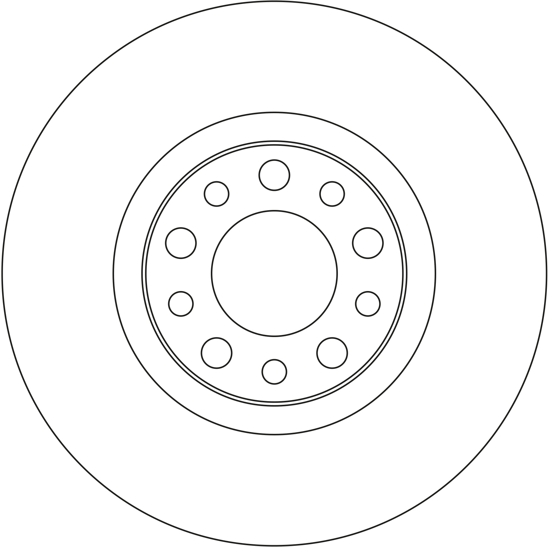 Ilustracja DF4476 TRW tarcza hamulcowa