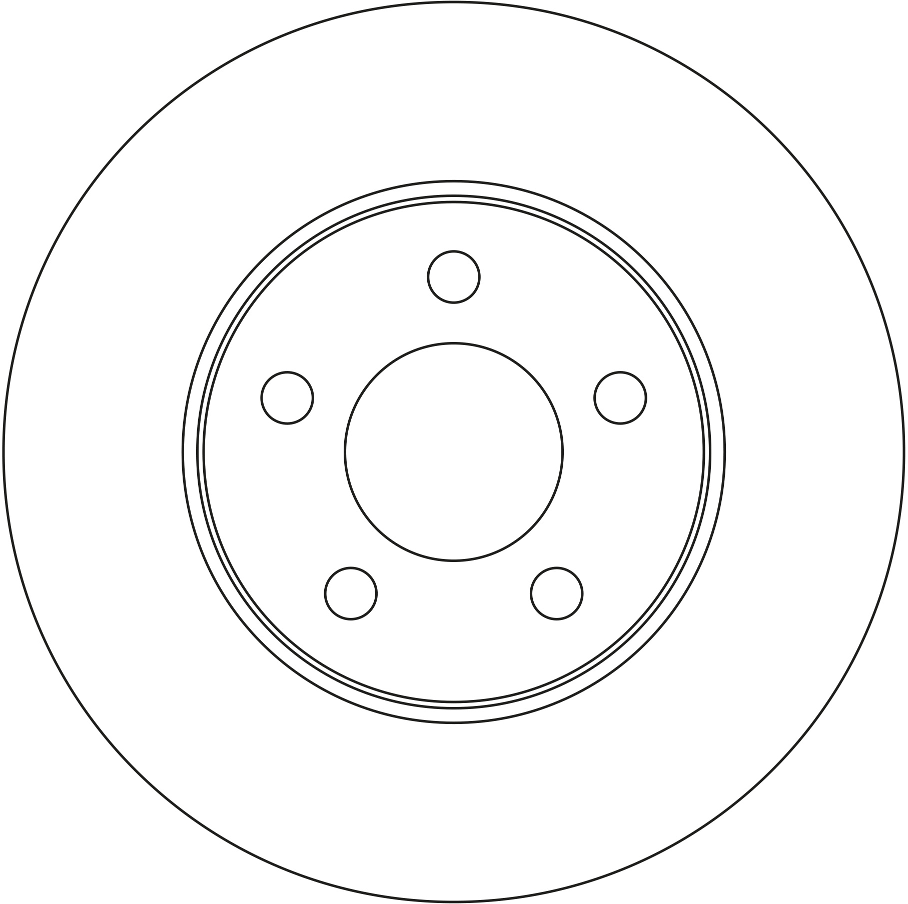 Ilustracja DF4503 TRW tarcza hamulcowa