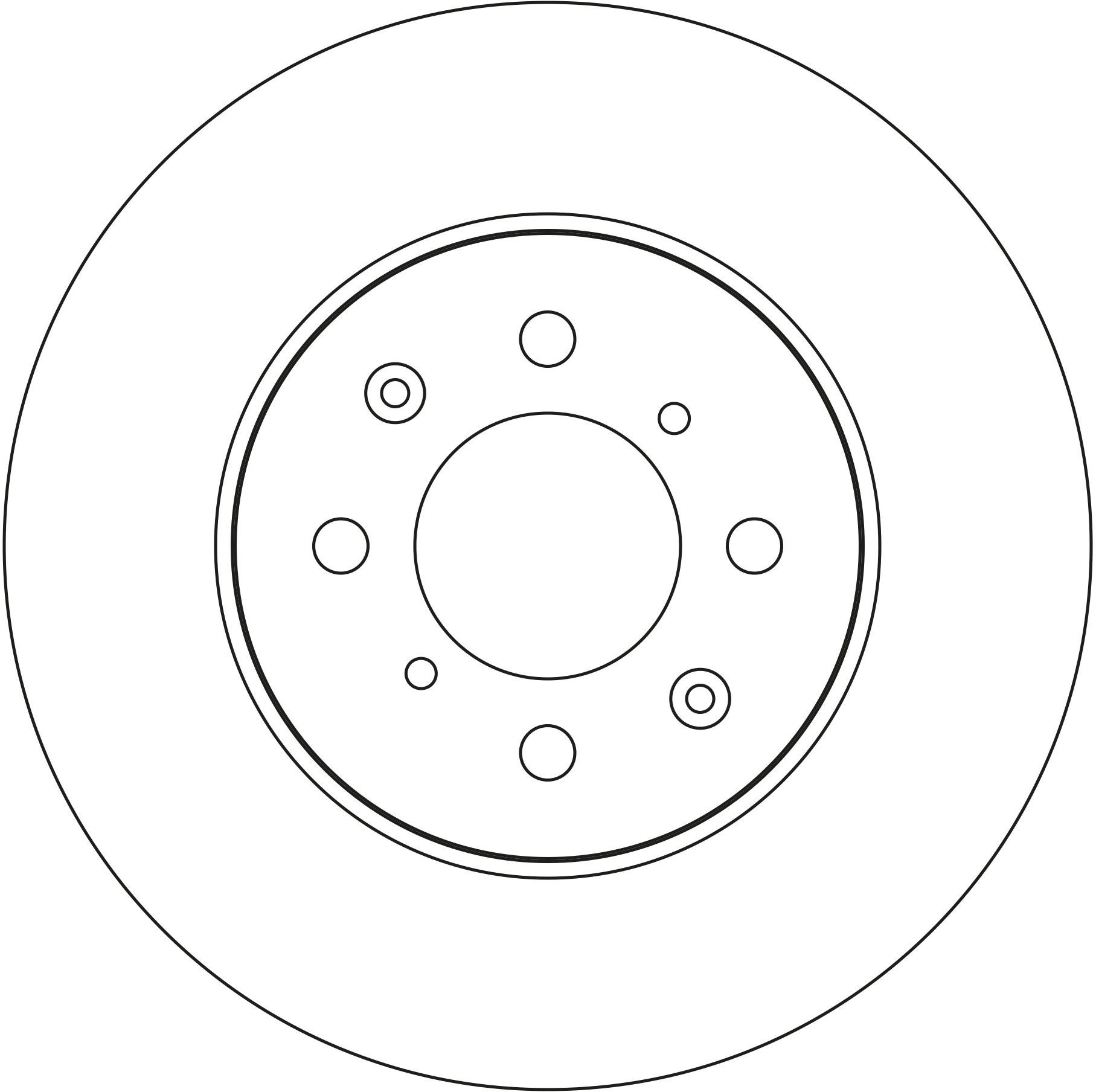 Ilustracja DF4560 TRW tarcza hamulcowa