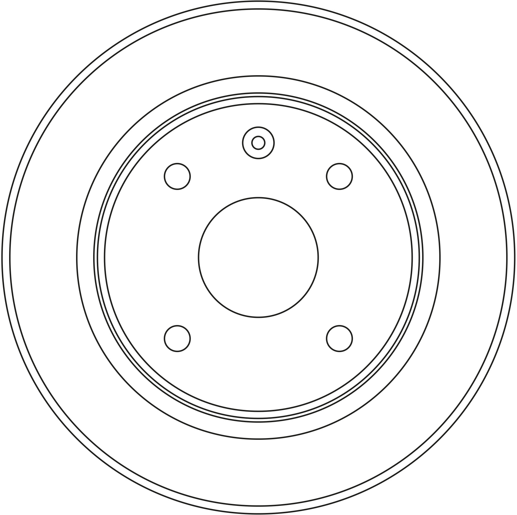 Ilustracja DF4812 TRW tarcza hamulcowa