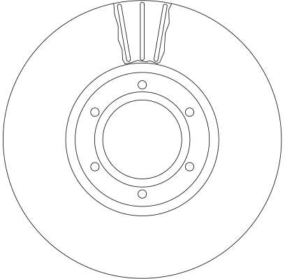 Ilustracja DF4111 TRW tarcza hamulcowa
