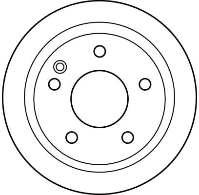 Ilustracja DF4224 TRW tarcza hamulcowa