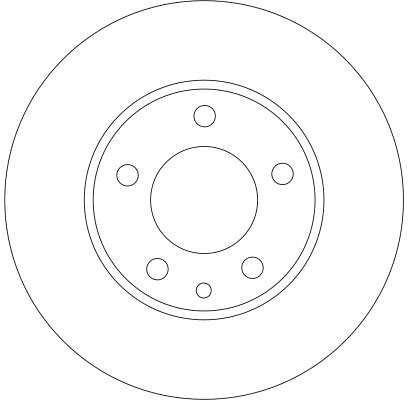 Ilustracja DF4328 TRW tarcza hamulcowa