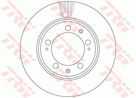 Ilustracja DF6484S TRW tarcza hamulcowa