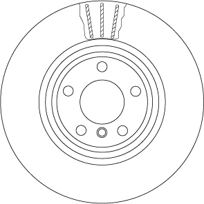 Ilustracja DF6602S TRW tarcza hamulcowa