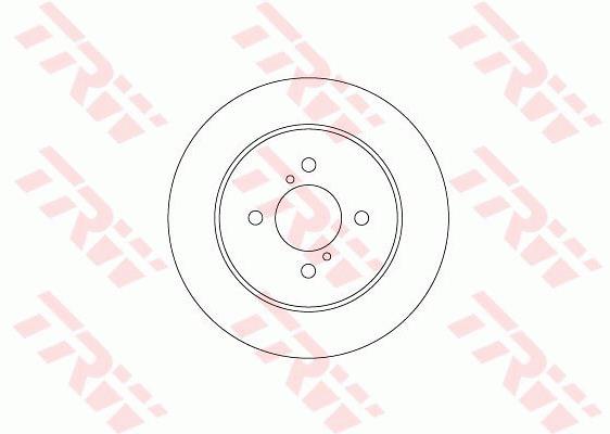 Ilustracja DF6686 TRW tarcza hamulcowa