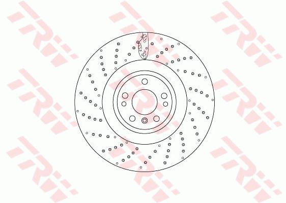 Ilustracja DF6687S TRW tarcza hamulcowa