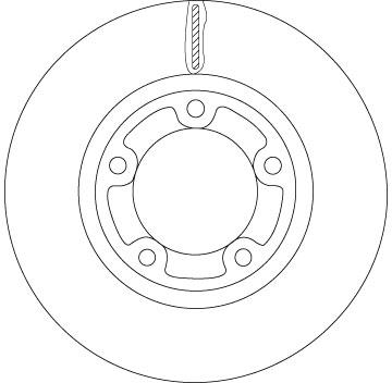 Ilustracja DF6712 TRW tarcza hamulcowa