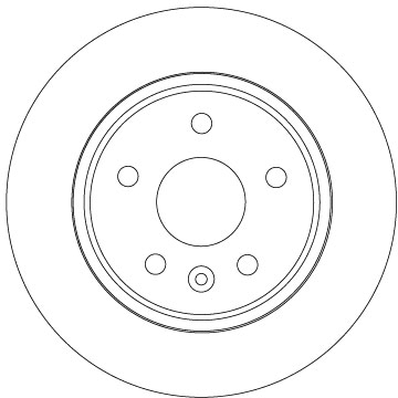 Ilustracja DF6846 TRW tarcza hamulcowa
