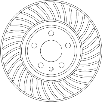 Ilustracja DF6950S TRW tarcza hamulcowa