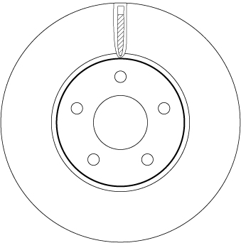 Ilustracja DF6975 TRW tarcza hamulcowa