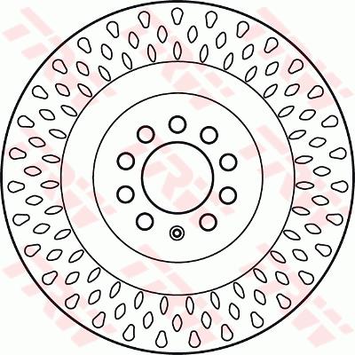 Ilustracja DF6011S TRW tarcza hamulcowa