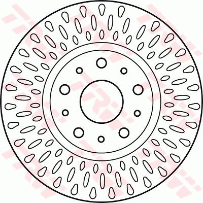 Ilustracja DF6021 TRW tarcza hamulcowa