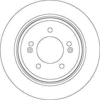 Ilustracja DF7953 TRW tarcza hamulcowa