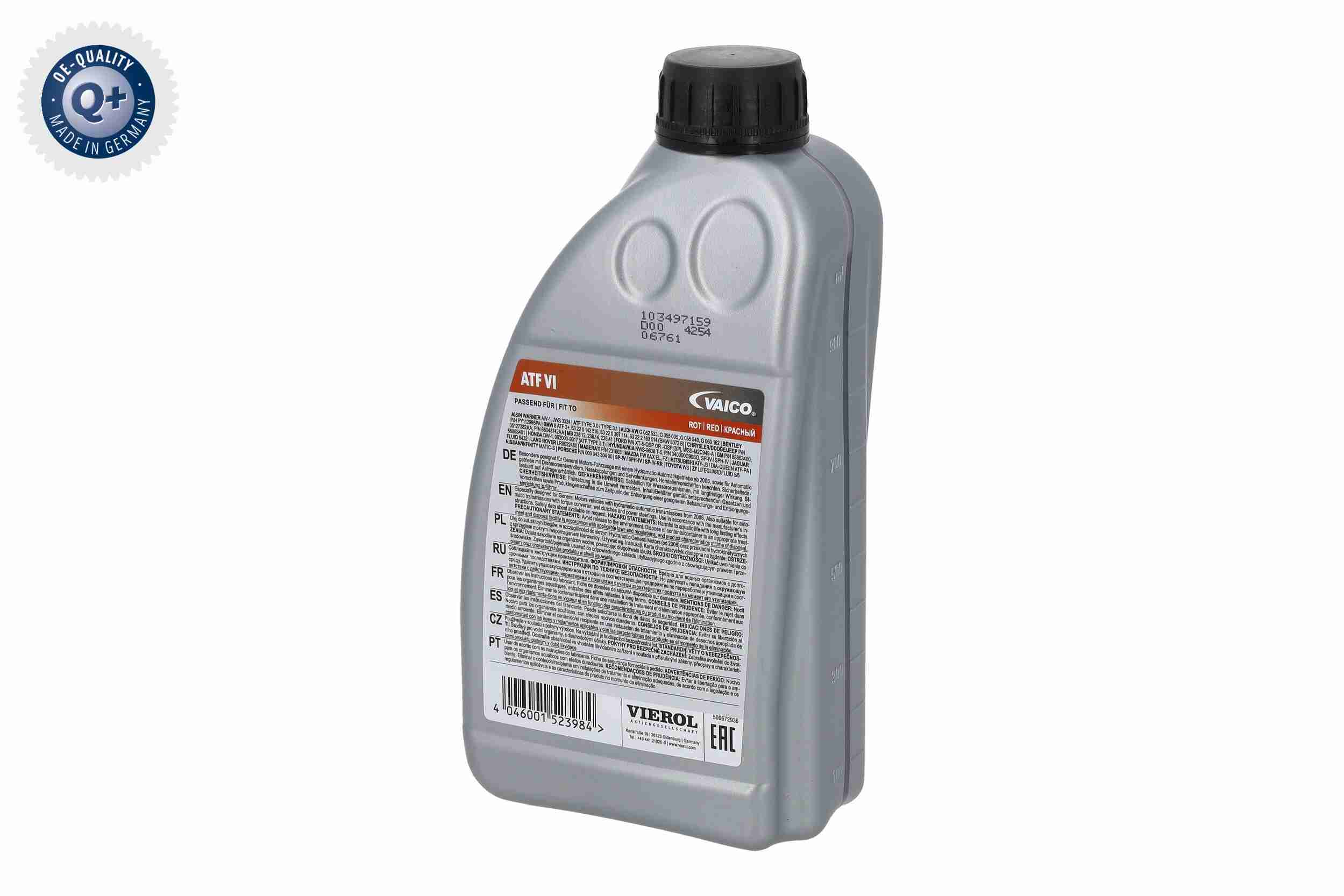 Ilustracja V60-0131 VAICO olej do automatycznej skrzyni biegów