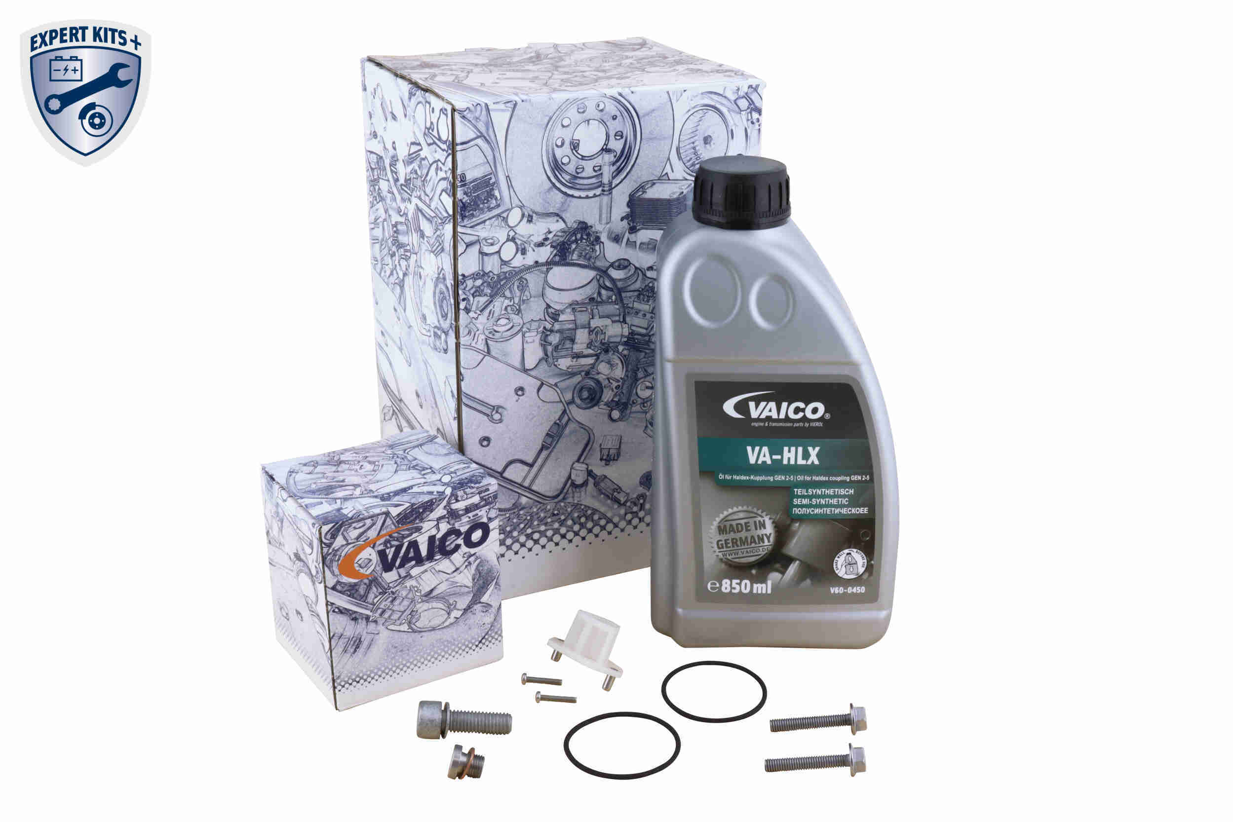 Ilustracja V10-6603-XXL VAICO zest. części, wym. oleju sprz. wielopł. (nap. na wsz. koła)