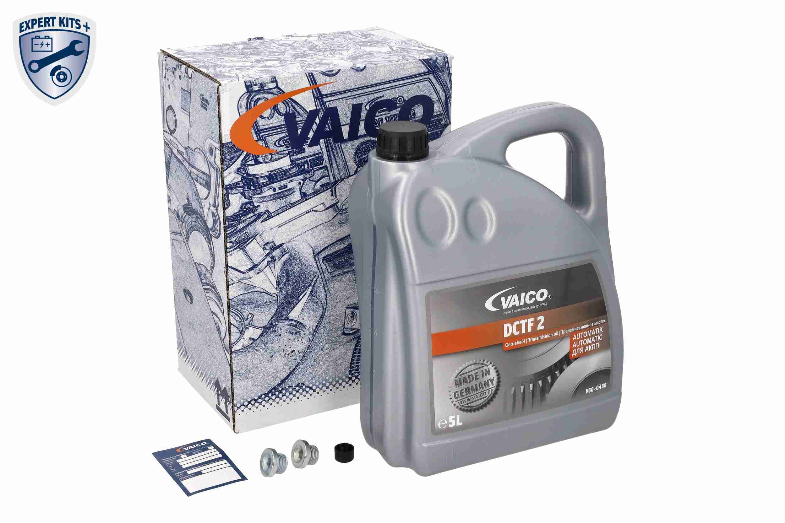 Ilustracja V20-4300 VAICO zestaw części, wymiana oleju automatycznej skrzyni biegów