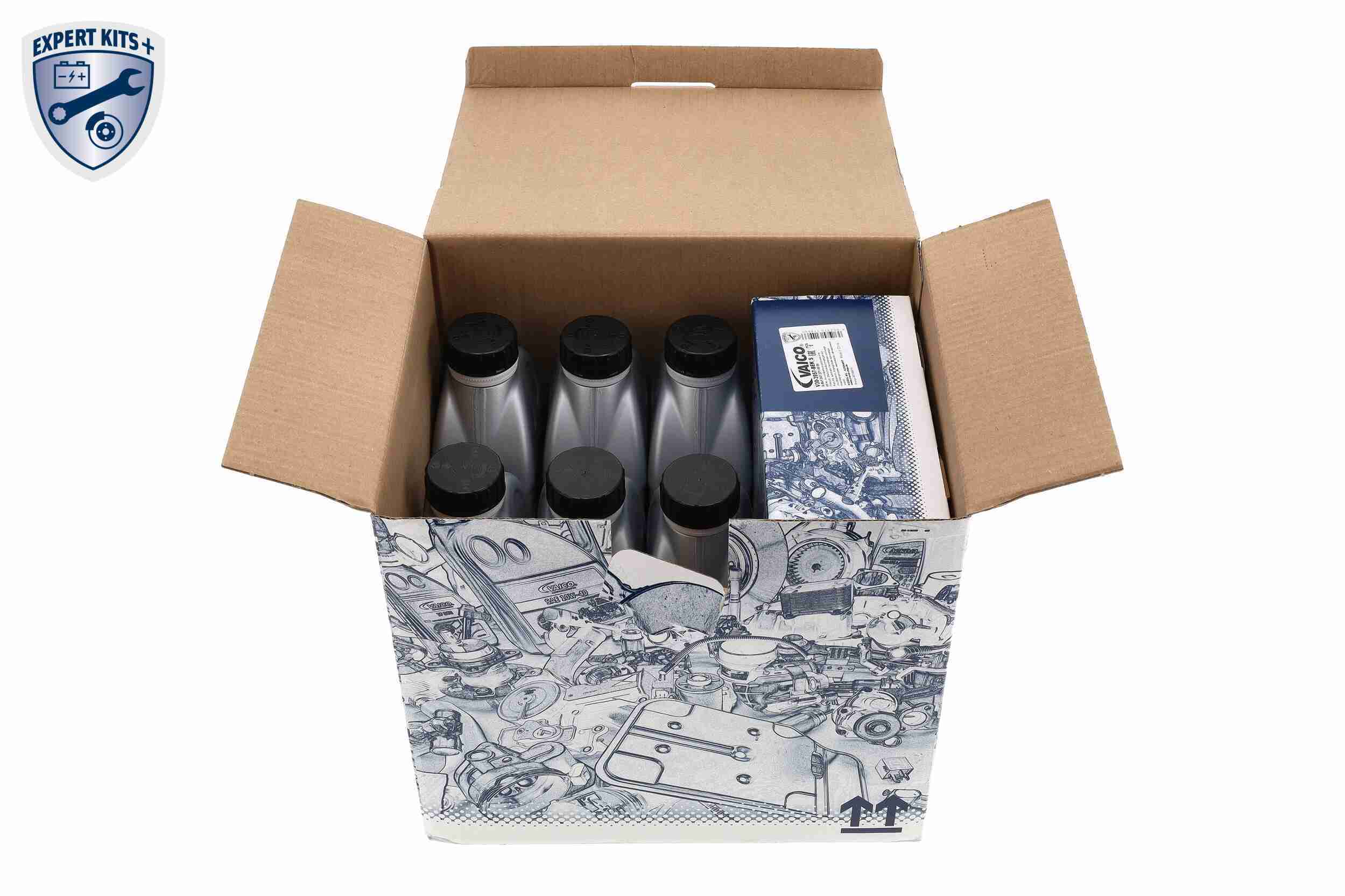 Ilustracja V30-3957 VAICO zestaw części, wymiana oleju automatycznej skrzyni biegów