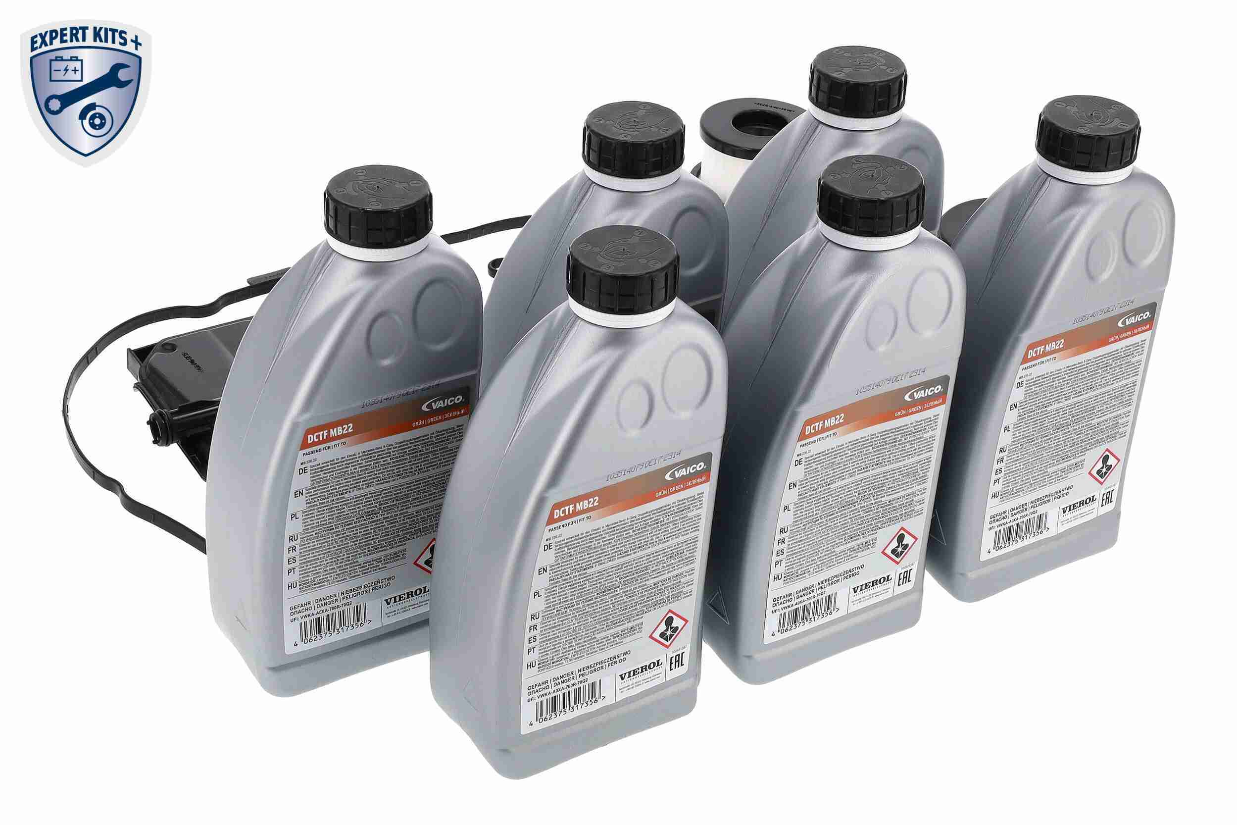 Ilustracja V30-3957 VAICO zestaw części, wymiana oleju automatycznej skrzyni biegów