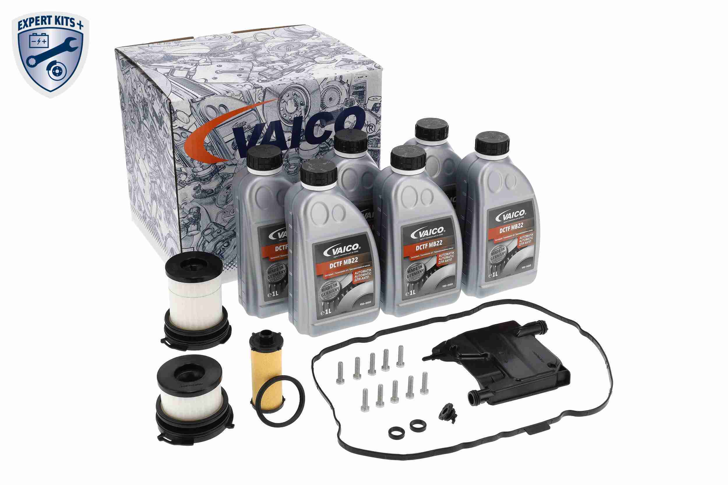 Ilustracja V30-3957 VAICO zestaw części, wymiana oleju automatycznej skrzyni biegów