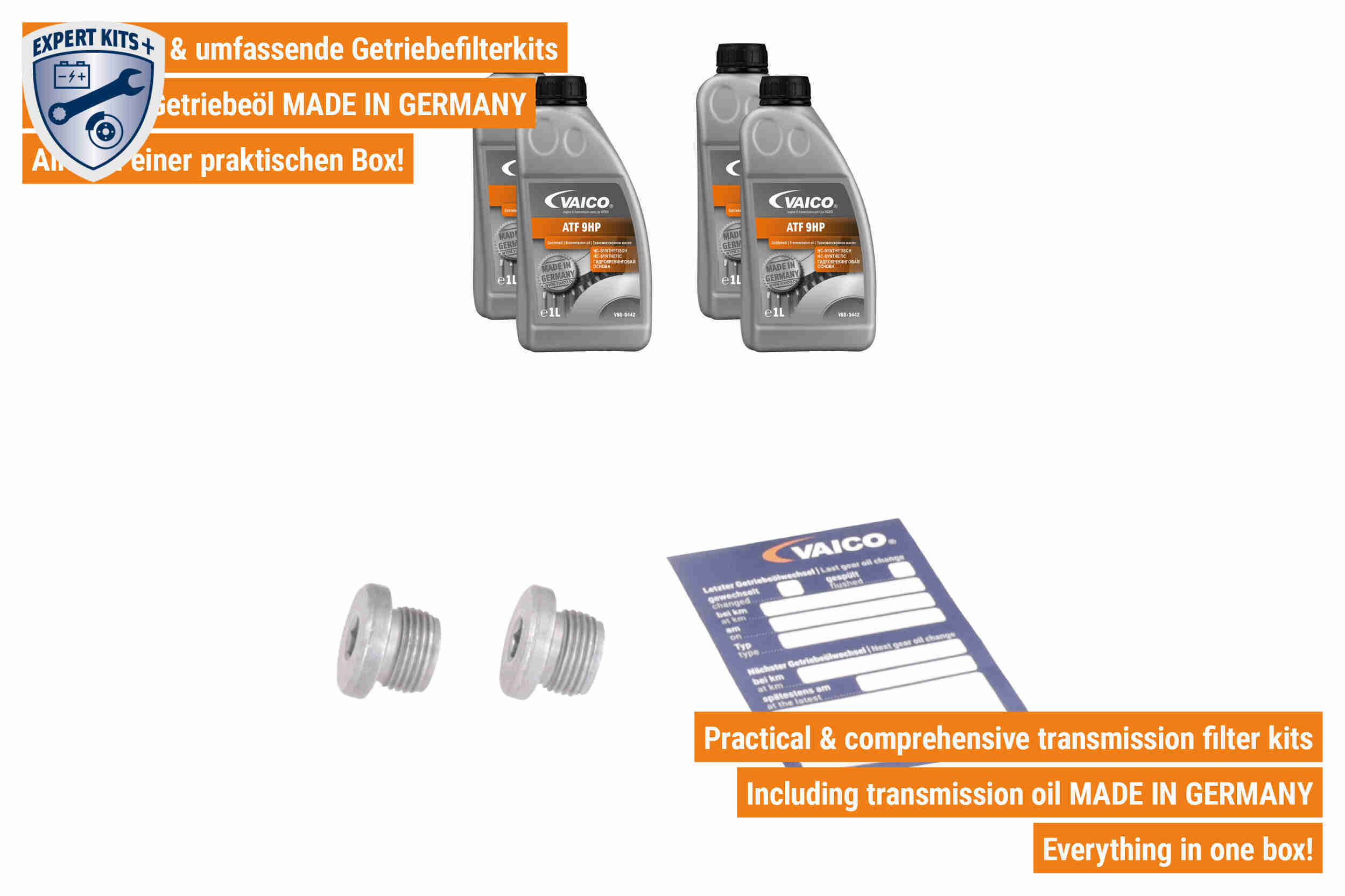 Ilustracja V33-0533 VAICO zestaw części, wymiana oleju automatycznej skrzyni biegów