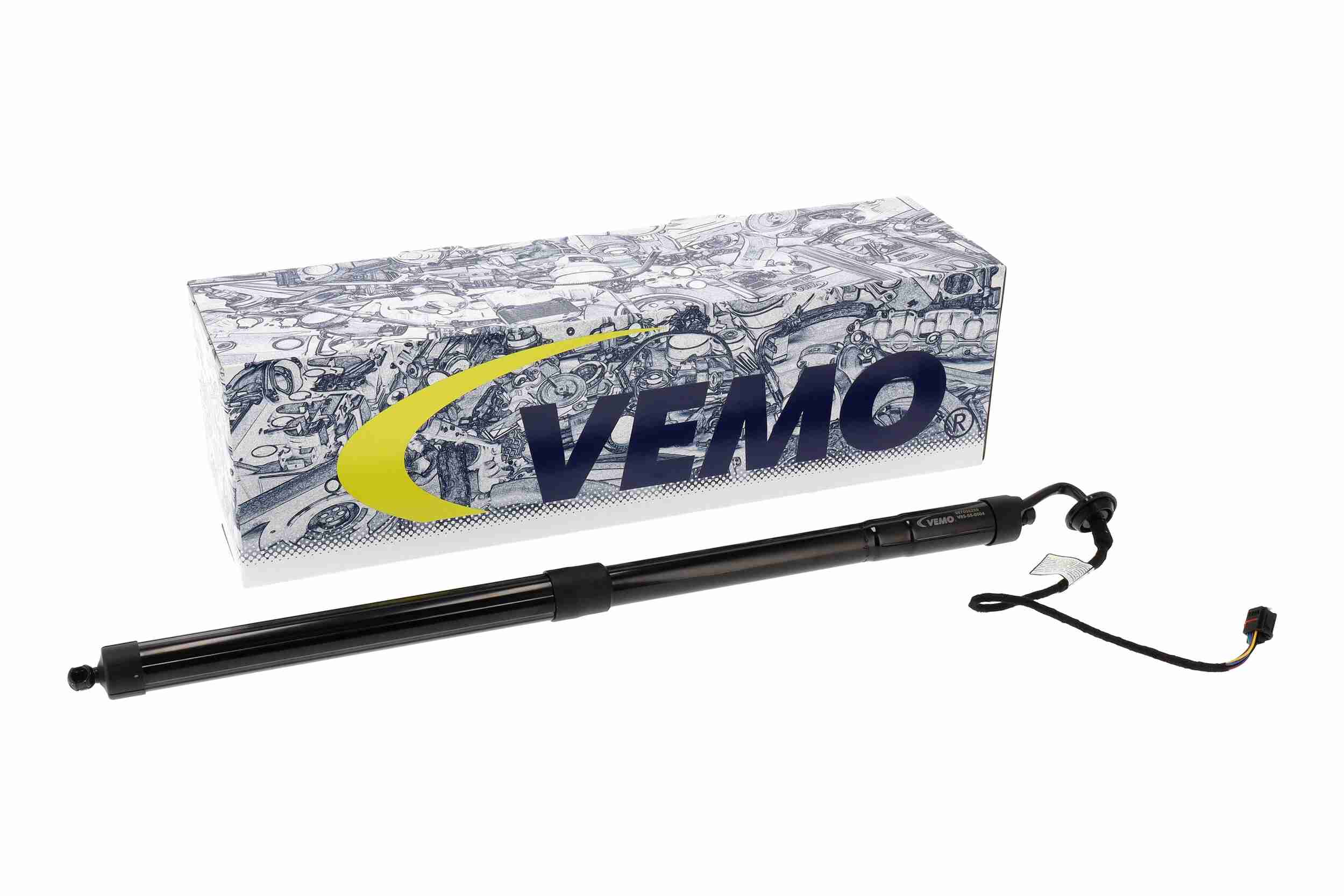 Ilustracja V95-55-0004 VEMO silnik elektryczny, tylna pokrywa