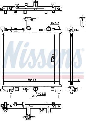 Ilustracja 641777 NISSENS chłodnica cieczy