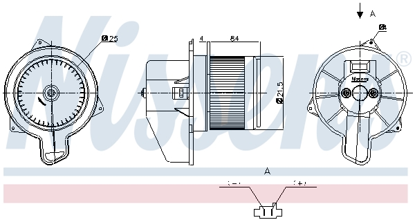 Ilustracja 871030 NISSENS wentylator wewnętrzny