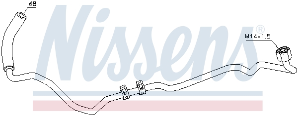 Ilustracja 935061 NISSENS przewód olejowy, doładowanie