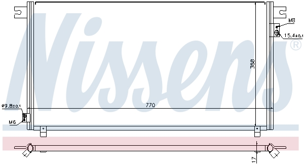 Ilustracja 94878 NISSENS skraplacz, klimatyzacja