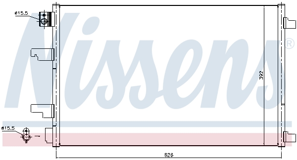 Ilustracja 940402 NISSENS skraplacz, klimatyzacja